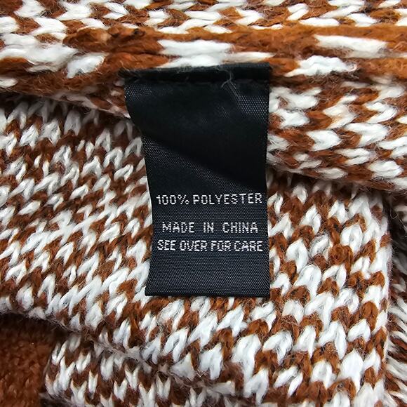 Fortune + Ivy Womans size XXL Chevron Striped Duster Cardigan Sweater Brown New - Picture 7 of 8